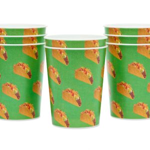 American Greetings Taco Party Supplies, 16 oz. Reusable Plastic Cups (8-Count)