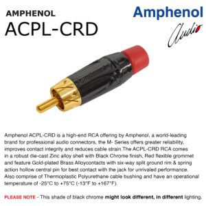 WORLDS BEST CABLES 4.5 Foot - RCA to XLR (Male) Cable Pair - Canare L-4E6S Star-Quad Audio Interconnect Cable & Amphenol ACPL RCA & Neutrik Male XLR Gold Plugs - CUSTOM MADE