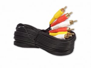 your cable store 25 foot rca audio/video cable 3 male to 3 male