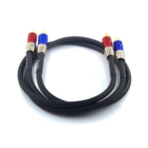 WJSTN-020 RCA to RCA Audio Cable, 1RCA Male to 1RCA Male Stereo Audio Cable Converter, Digital Stereo Audio Cable for subwoofer, Home Theater, high-Fidelity Audio-Double Shielding-2 Pack (2FT)