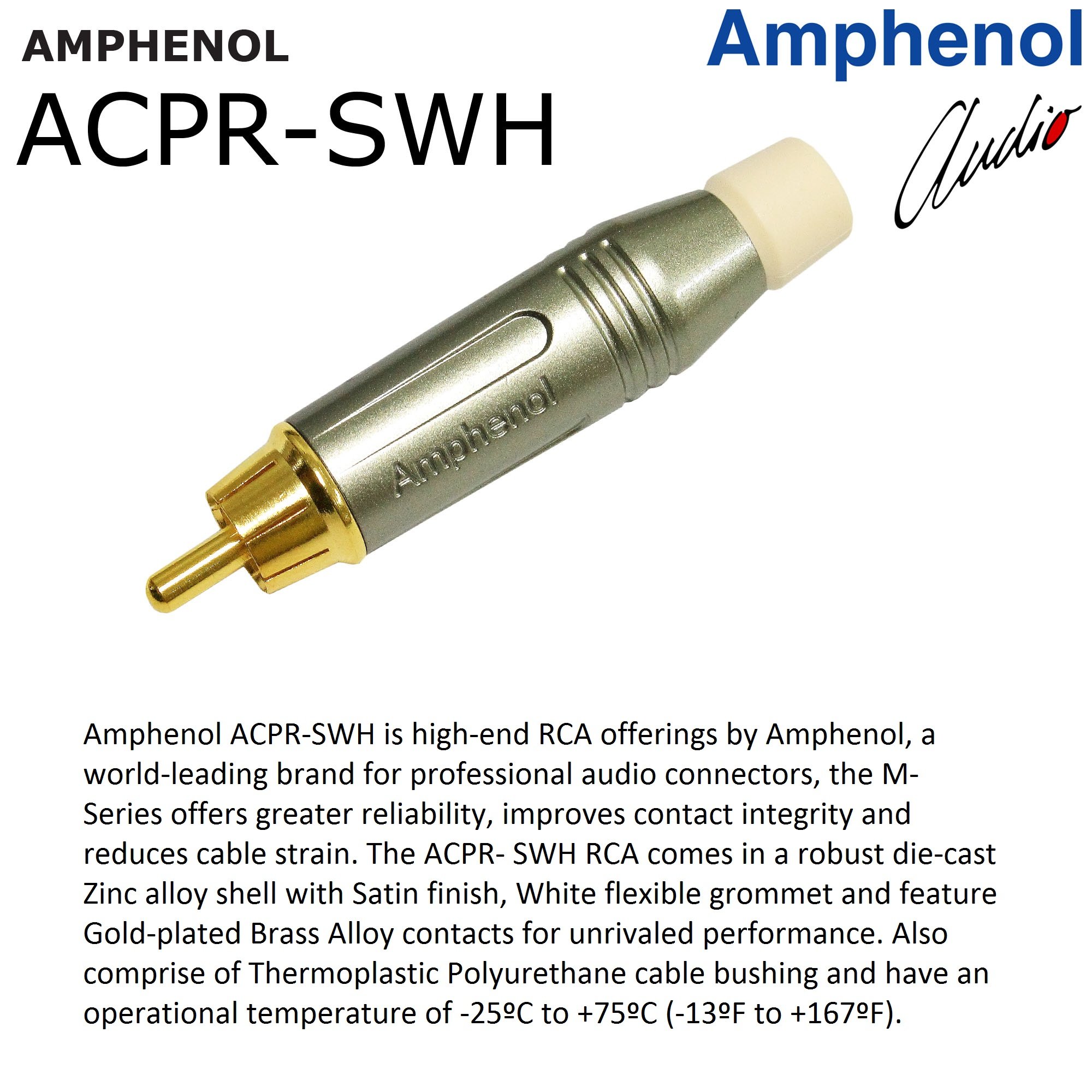 WORLDS BEST CABLES 1.5 Foot - RCA Cable Pair CUSTOM MADE made using Van Damme Pro Grade Classic XKE Instrument (Jet Black) wire & Amphenol ACPR Die-Cast, Gold Plated RCA Connectors