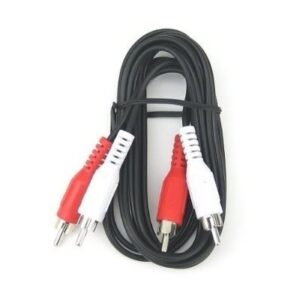 riteav 3ft rca to rca cable audio av short cables 2-rca male to 2-rca male m/m (3 feet) for subwoofer vcr stereo