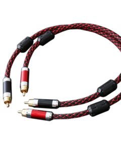 rca cable, 2rca male to 2rca male stereo audio cables 【hi-fi sound】braided rca stereo cable for home theater, hdtv, amplifiers, hi-fi systems, car audio, speakers (6.6ft)