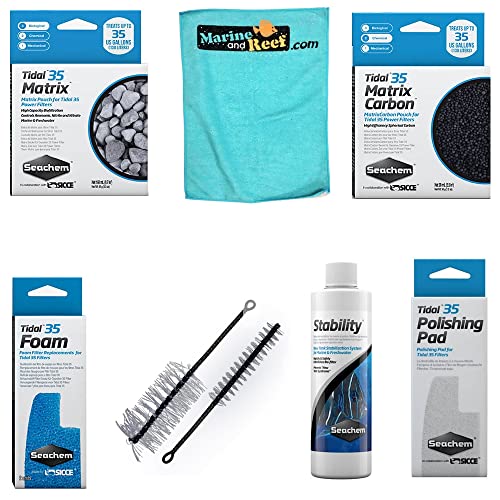 Inland Seas Seachem Tidal 35 Filter Advanced Maintence Bundle (7 Items)