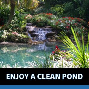 CrystalClear MuckOff, Natural Pond Muck Treatment, Water Garden, Fountain & Bird Bath Sludge Remover, Living Beneficial Bacteria Clarifier with Enzyme, Fish, Aquatic Animal, & Pet Safe, 48 Tablets