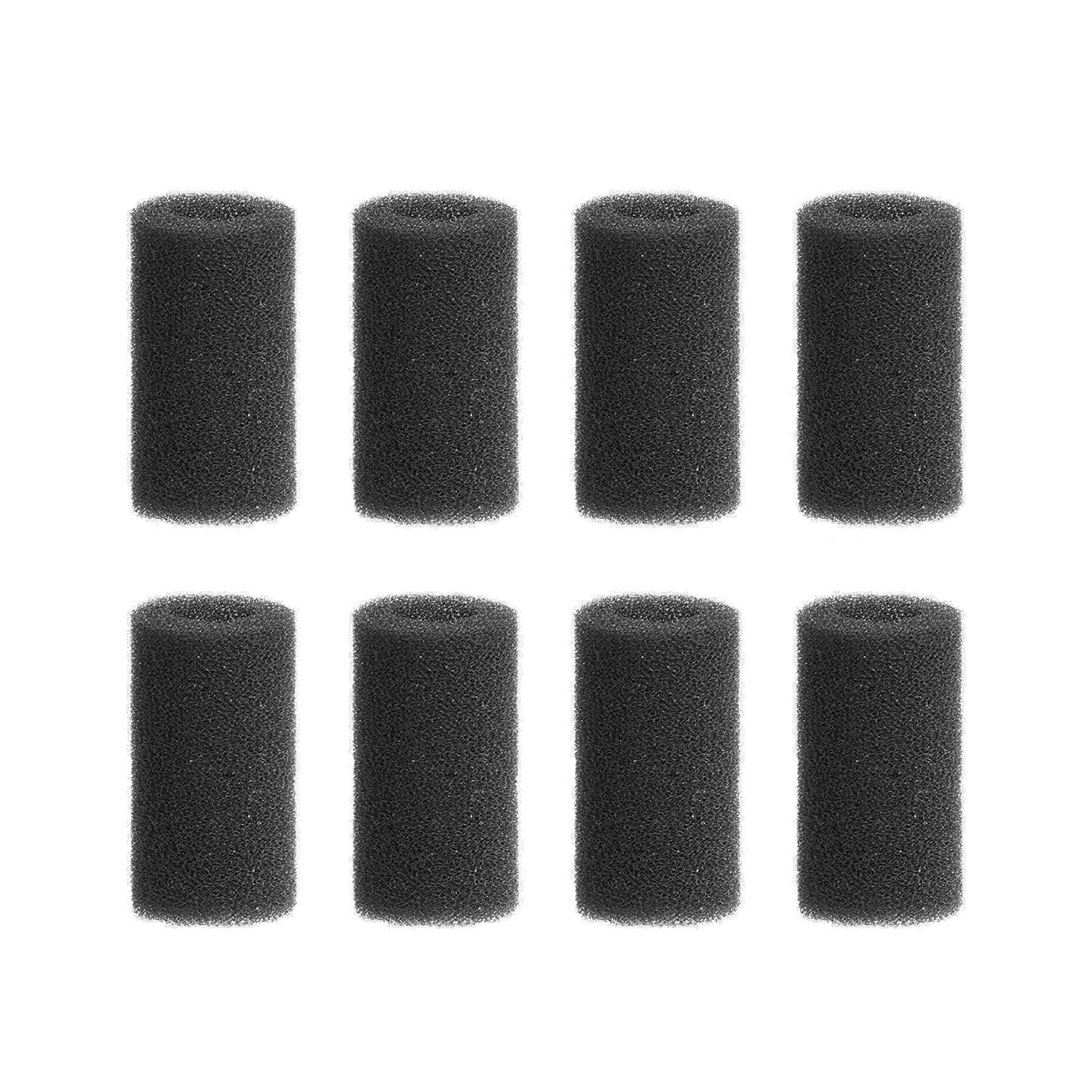 KINMINGZHU 8 Pieces Black Pre-Filter Sponge Foam Roll Accessories for Aquarium Fish Tank