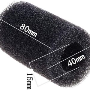 KINMINGZHU 8 Pieces Black Pre-Filter Sponge Foam Roll Accessories for Aquarium Fish Tank