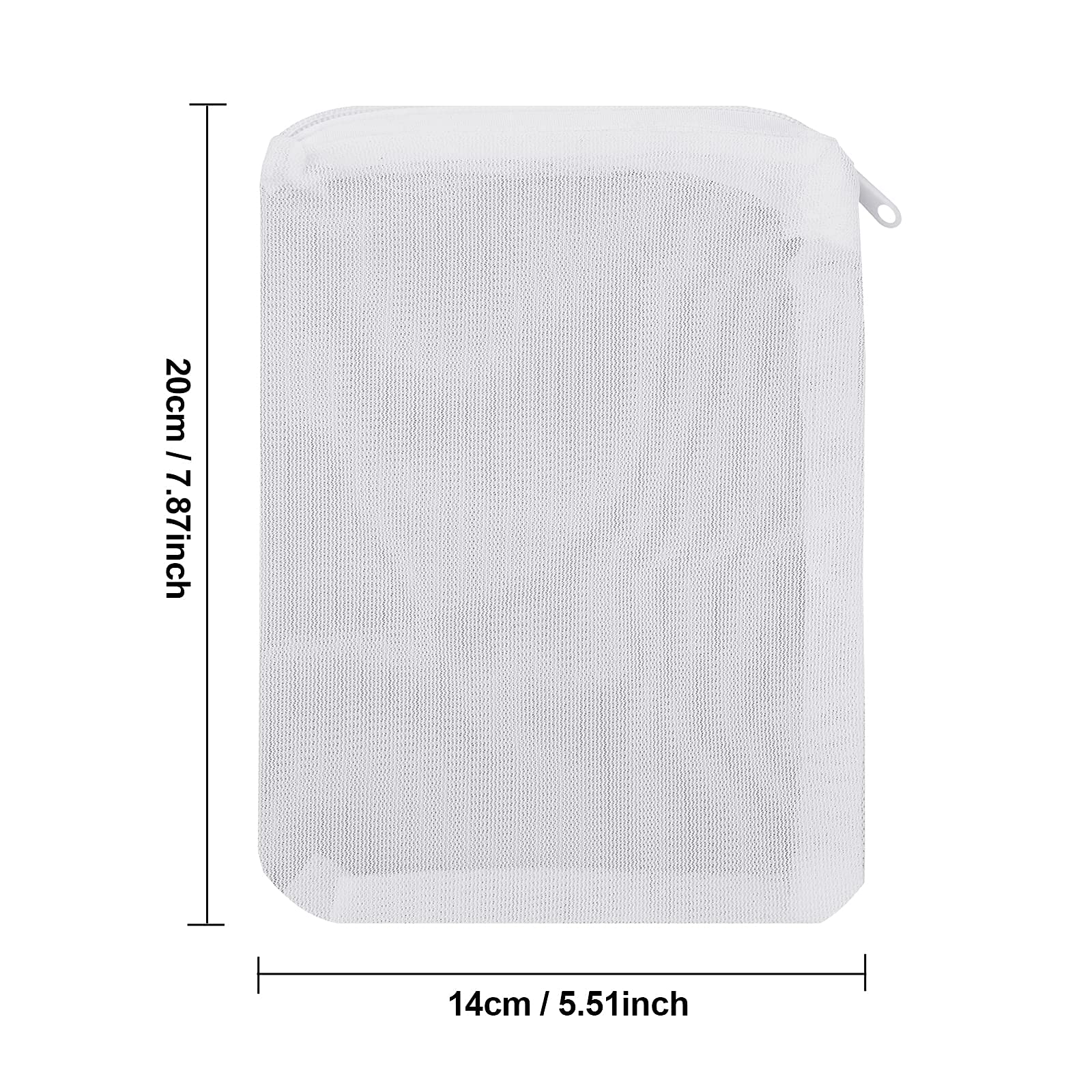 Molain Aquarium Filter Bags- 10Pcs High Flow Fish Tank Media Mesh Filter Bag Fine Mesh Net with Plastic Zipper for Fish Tank Bio Balls, Pelletized Carbon -Mesh Hole 1mm (5Pcs Black+5Pcs White)