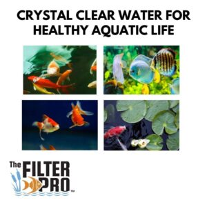 The Filter Pro Carbon Fine Filter Media, 3/8" Thick, 12" x 120" Roll, Perfect for Aquariums, Ponds or Water Gardens, Made in USA