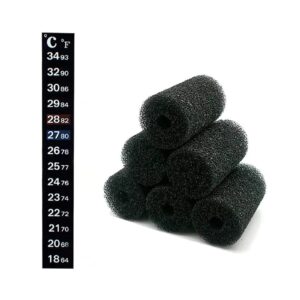 IAFVKAI 6 PCS Pre-Filter Sponge Aquarium Foam Sponge Roll Intake Filter Cover for Fish Tank