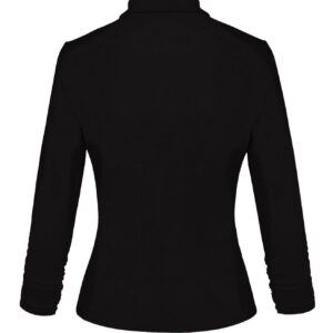 Hybrid & Company Women Premium Nylon Ponte Office Blazer JK1131 1073T BLACK L