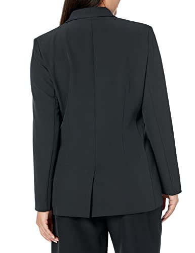 The Drop Women's Kurt Double Breasted Blazer, Black, Medium