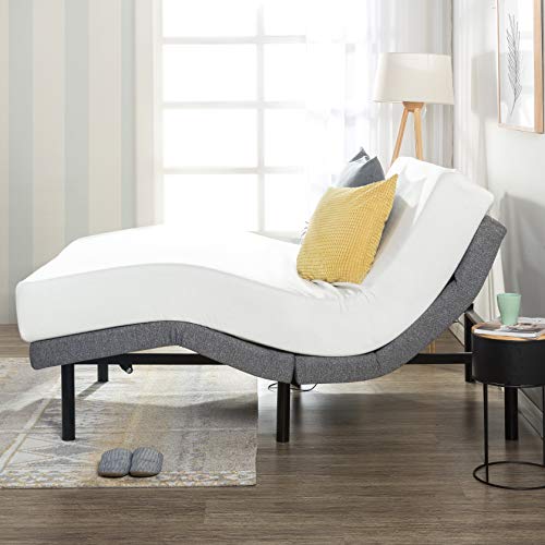 Mellow Genie 500 - Adjustable Bed Base, Unique Added Head Tilt, Wireless Remote Control, 5 Minute Tool-Free Assembly, Dual USB Charging Ports, Queen