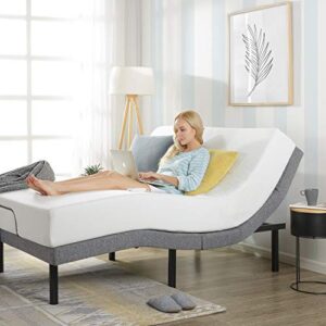 Mellow Genie 500 - Adjustable Bed Base, Unique Added Head Tilt, Wireless Remote Control, 5 Minute Tool-Free Assembly, Dual USB Charging Ports, Queen