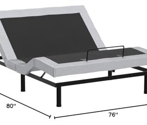 Irvine Home Collection King Adjustable Bed Base - Dual Massage - USB Ports - Zero Gravity - Underbed Light - Wireless Remote - Zero Gravity - Anti Snore - Memory Positions - Zero Clearance