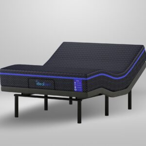 iDealBed S4 Nebula Luxury Hybrid Mattress + 3i Custom Adjustable Bed Sleep System, Comfort, Cooling & Support, Advanced Silent Operation, Wireless (Nebula Medium Soft, Twin XL)