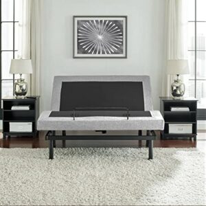 Irvine Home Collection King Adjustable Bed Base | Full Body Massage | USB Ports | Zero Gravity | Anti-Snore | Memory Positions | Zero Clearance | Under Bed Lighting | Wireless Remote