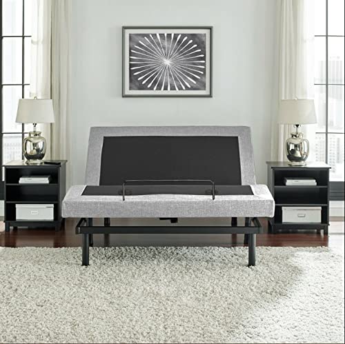 Irvine Home Collection King Adjustable Bed Base | Full Body Massage | USB Ports | Zero Gravity | Anti-Snore | Memory Positions | Zero Clearance | Under Bed Lighting | Wireless Remote