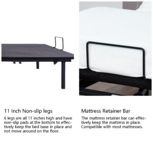 HomJoones Adjustable Bed Frame Twin XL Bed Frames Adjustable Twin XL Bed Frame Twin Adjustable Bed Frame with Remote Electric Adjustable Bed Frame Black Twin Bed Twin Adjustable Bed Base