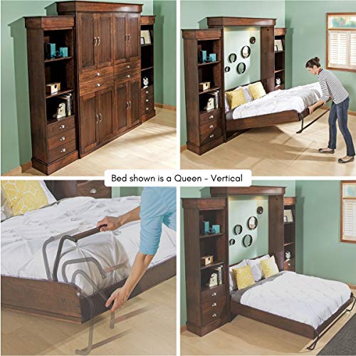 Create-A-Bed Adjustable Full Size Deluxe Murphy Bed Kit, Vertical