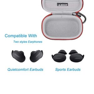 RLSOCO Hard Case for Bose QuietComfort Noise Cancelling Earbuds & for Bose Sport Earbuds Wireless Earphones (Black)