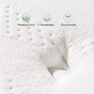 Novilla Full Mattress, 10 Inch Hybrid Pillow Top Full Size Mattress in a Box with Gel Memory Foam & Individually Wrapped Pocket Coils Innerspring for a cozy & Peaceful Sleep