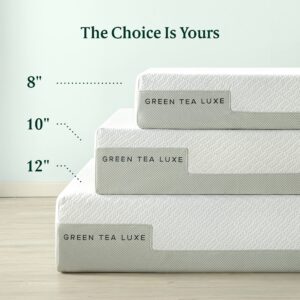 ZINUS 8 Inch Green Tea Luxe Memory Foam Mattress, Twin, Pressure Relieving, CertiPUR-US Certified, Mattress in A Box, All-New, Made in USA