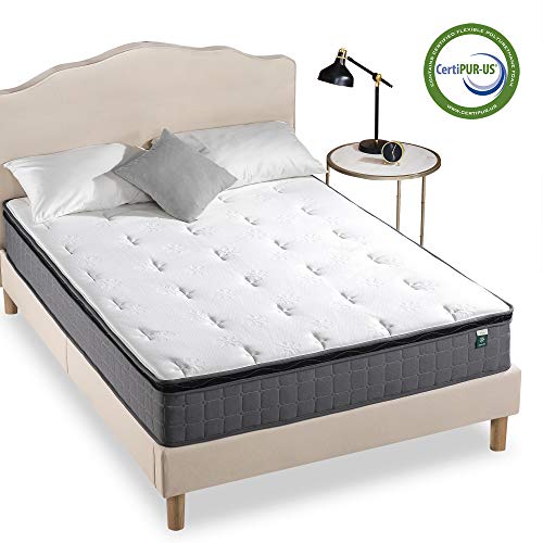 ZINUS MSHPBT-10K Bed Mattress Conventional, King, White