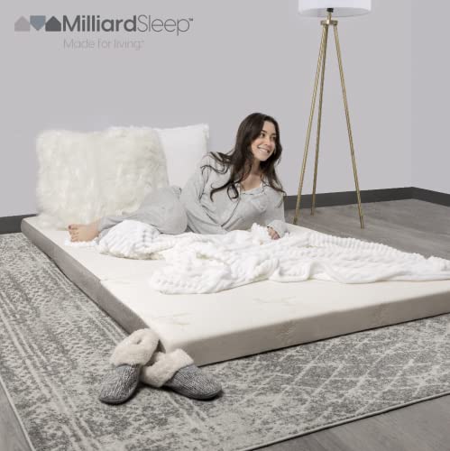 Milliard Tri-Folding Memory Foam Foldable Memory Foam Mattress with Washable Cover, Twin XL Size (78"x38"x6")