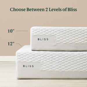 ZINUS 12 Inch Bliss Memory Foam Mattress Sustainable TENCEL Blend Cover, Full, Pressure Relieving, CertiPUR-US Certified, Mattress in A Box, All-New, Made in USA