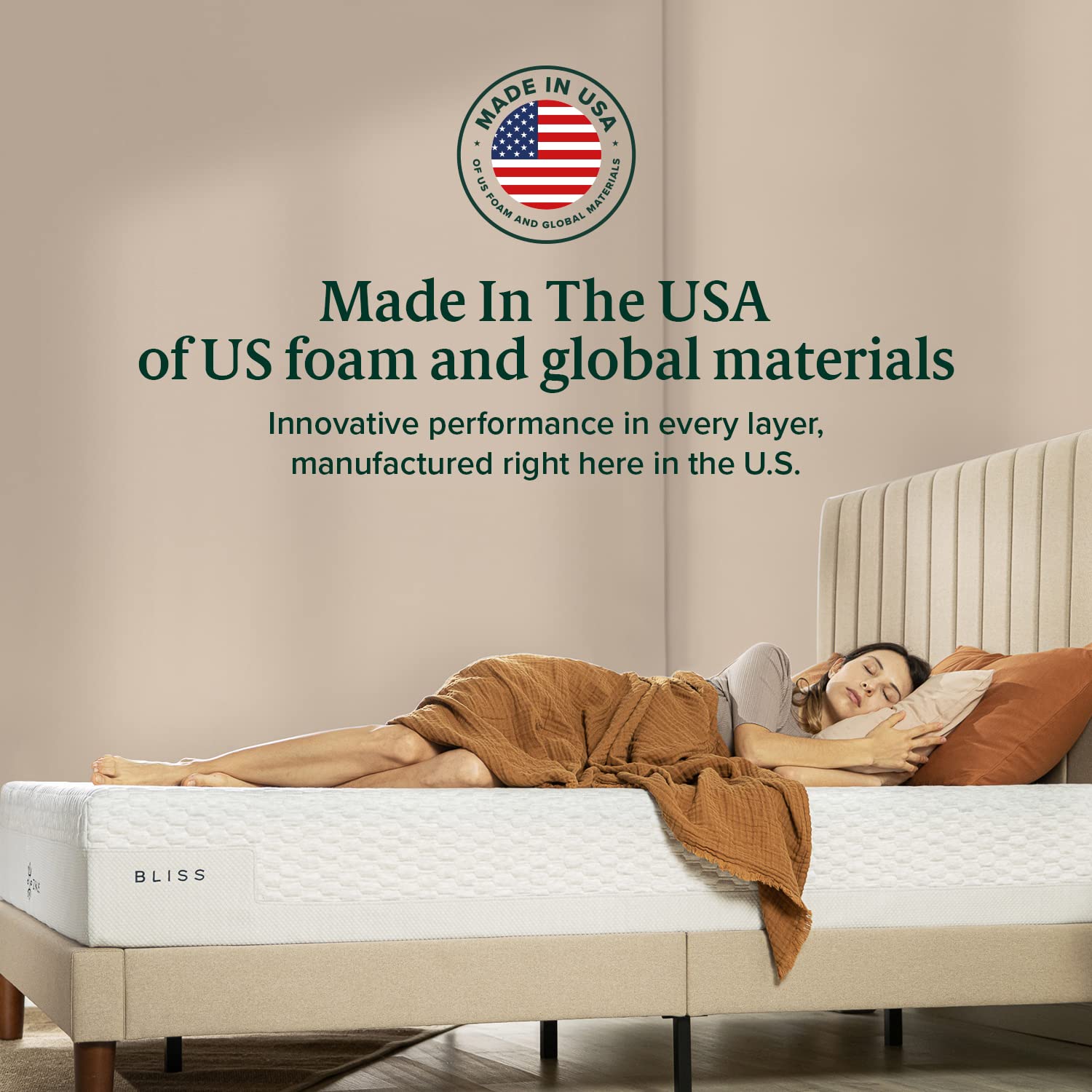 ZINUS 12 Inch Bliss Memory Foam Mattress Sustainable TENCEL Blend Cover, Full, Pressure Relieving, CertiPUR-US Certified, Mattress in A Box, All-New, Made in USA