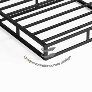 Daqutic Box Spring Twin XL，5 Inch Metal Box-Spring Only, Mattress Foundation, Heavy Duty Structure with Fabric Cover, Noise Free, Non-Slip, Easy Assembly