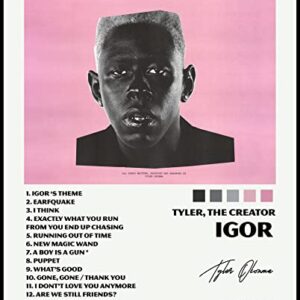 ceceva Tyler The Creator Poster, Set of 6, 8x10 inch, FRAMELESS Music Posters, Album Cover Poster, Rapper Posters, Igor poster