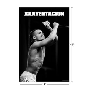 XXXtentacion Poster Crossed Arms XXXtentacion Merch Bad Vibes Forever XXX 17 Album Art Skins Trap Music Aesthetic XXXtenations Merch XXtentacion Tapestry Rapper Thick Paper Print Wall Art 8x12