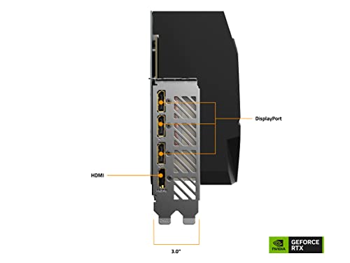 GIGABYTE AORUS GeForce RTX 4080 Master 16G Graphics Card, 3X WINDFORCE Fans, 16GB 256-bit GDDR6X, GV-N4080AORUS M-16GD Video Card