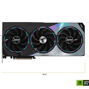 GIGABYTE AORUS GeForce RTX 4080 Master 16G Graphics Card, 3X WINDFORCE Fans, 16GB 256-bit GDDR6X, GV-N4080AORUS M-16GD Video Card