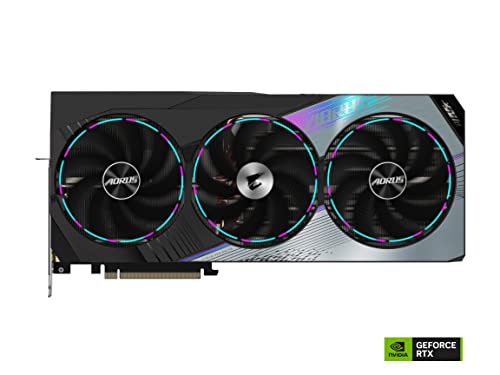 GIGABYTE AORUS GeForce RTX 4080 Master 16G Graphics Card, 3X WINDFORCE Fans, 16GB 256-bit GDDR6X, GV-N4080AORUS M-16GD Video Card