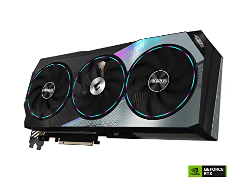 GIGABYTE AORUS GeForce RTX 4080 Master 16G Graphics Card, 3X WINDFORCE Fans, 16GB 256-bit GDDR6X, GV-N4080AORUS M-16GD Video Card