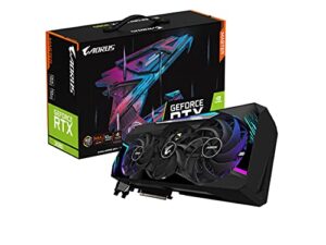 gigabyte aorus geforce rtx 3080 master 10g (rev3.0) graphics card, max covered cooling, lhr, 10gb 320-bit gddr6x, gv-n3080aorus m-10gd rev3.0 video card