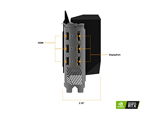 GIGABYTE AORUS GeForce RTX 3080 Master 10G (REV3.0) Graphics Card, Max Covered Cooling, LHR, 10GB 320-bit GDDR6X, GV-N3080AORUS M-10GD REV3.0 Video Card