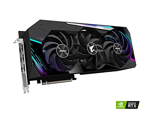 GIGABYTE AORUS GeForce RTX 3080 Master 10G (REV3.0) Graphics Card, Max Covered Cooling, LHR, 10GB 320-bit GDDR6X, GV-N3080AORUS M-10GD REV3.0 Video Card