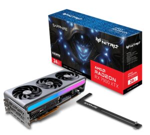 sapphire 11322-01-40g nitro+ amd radeon rx 7900 xtx vapor-x gaming graphics card with 24gb gddr6, amd rdna 3