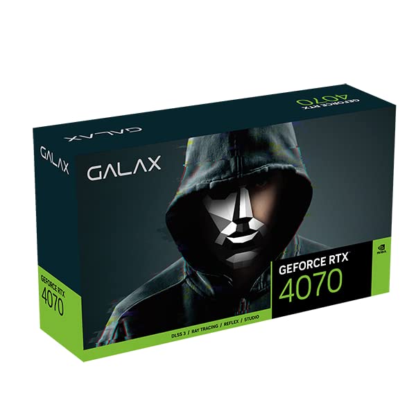 GALAX GeForce RTX™ 4070 EX Gamer 1-Click OC, ARGB Fan, Xtreme Tuner App Control, 12GB, GDDR6X, 192-bit, DP*3/HDMI 2.1/DLSS 3/Gaming Graphics Card (with ARGB Fans)