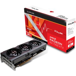 Sapphire 11322-02-20G Pulse AMD Radeon RX 7900 XTX Gaming Graphics Card with 24GB GDDR6, AMD RDNA 3, Output: 2 x HDMI, 2 x DisplayPort