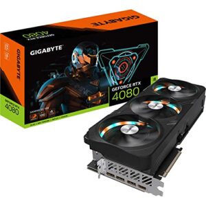 gigabyte geforce rtx 4080 gaming oc 16gb graphics card - 16gb ddr6x, 192bit, pci-e 4.0, core 2535mhz, rgb, anti-sag bracket, dp 1.4, hdmi 2.1a, nvidia dlss 3, gv-n4080gaming oc-16gd