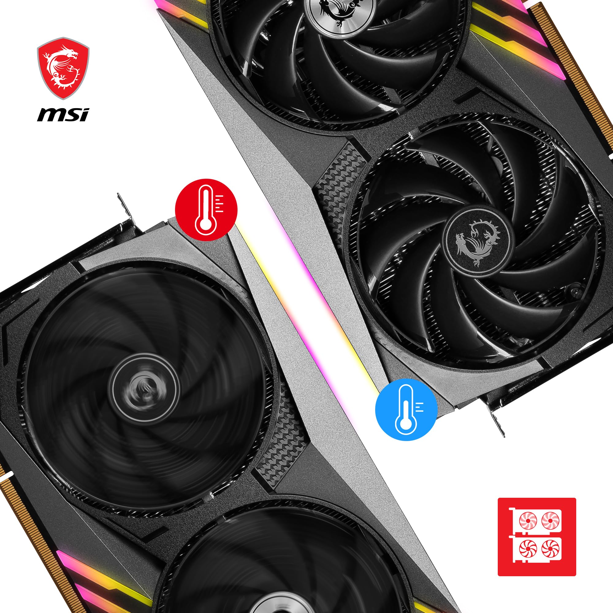 MSI GeForce RTX 4090 Gaming X Trio 24G Gaming Graphics Card - 24GB GDDR6X, 2595 MHz, PCI Express Gen 4, 384-bit, 3X DP v 1.4a, HDMI 2.1a (Supports 4K & 8K HDR)