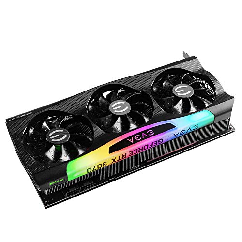 EVGA GeForce RTX 3070 FTW3 Ultra Gaming, 08G-P5-3767-KL, 8GB GDDR6, iCX3 Technology, ARGB LED, Metal Backplate, LHR