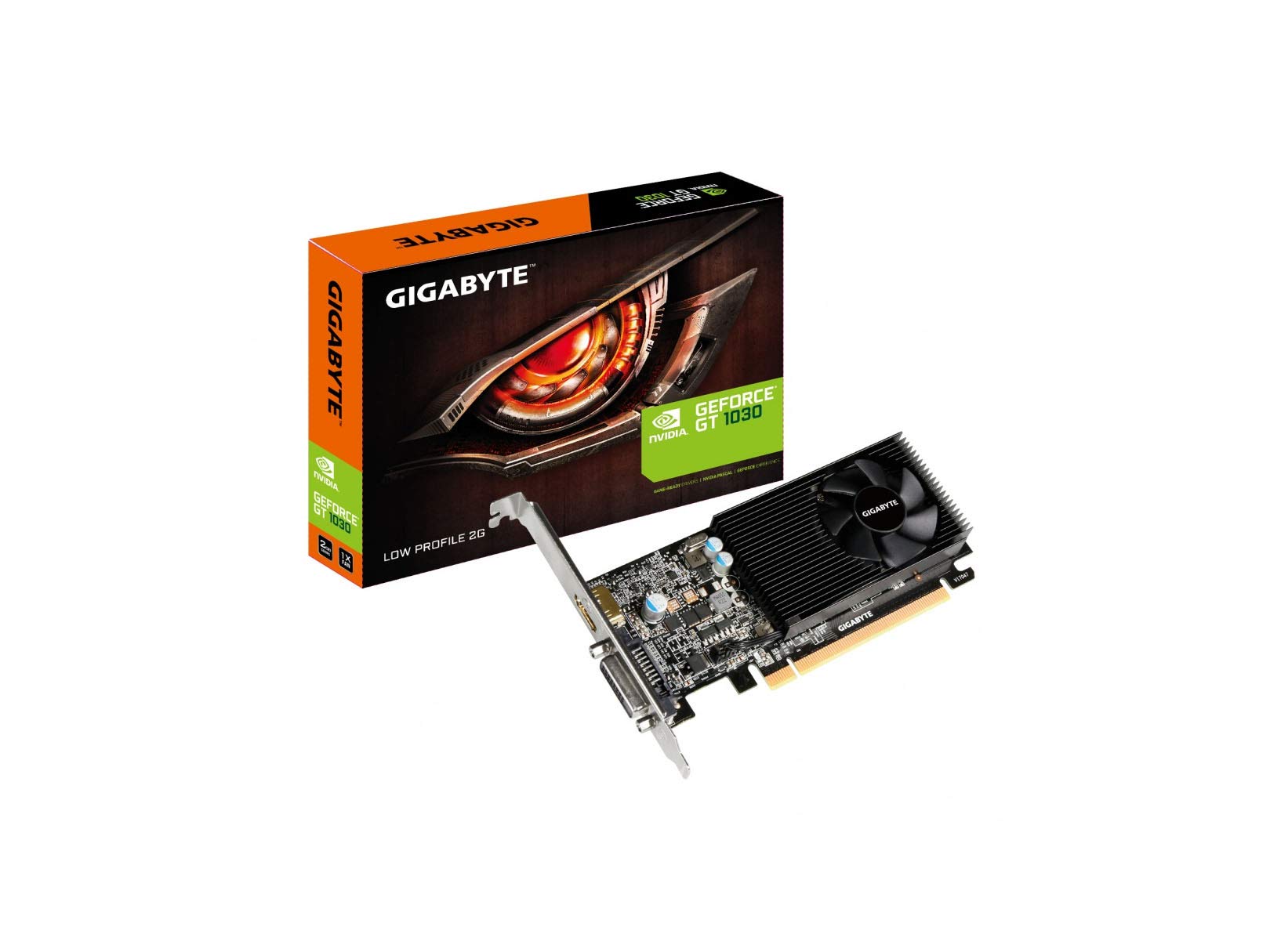 Gigabyte GeForce GT 1030 GV-N1030D5-2GL Low Profile 2G Computer Graphics Card