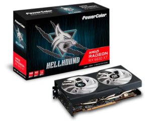 powercolor hellhound amd radeon rx 6650 xt graphics card with 8gb gddr6 memory