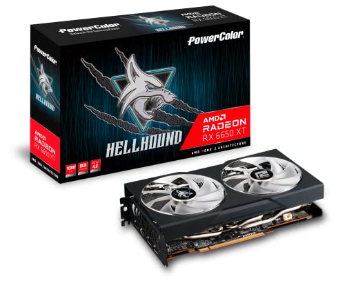 PowerColor Hellhound AMD Radeon RX 6650 XT Graphics Card with 8GB GDDR6 Memory